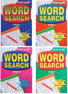 WF GRAHAM A5 Adult Wordsearch Puzzle Books 144 Pages Each Travel Size Word Search Book 1-4