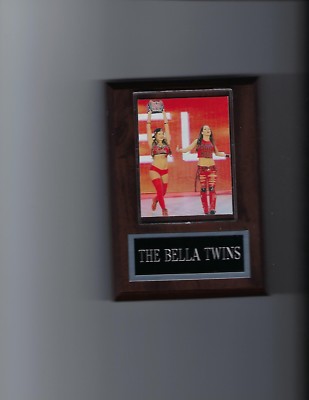 THE BELLA TWINS PLAQUE WRESTLING WWE BRIE NIKKI