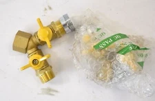 Lot Of 2 Fdit 2 Way Tap Adapter Valve Switch Water Separator Fits G1/2 Faucet