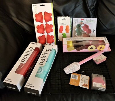 Dexam Backzubehör, klassischer Keksausstecher, Backmatte, Kühlblech