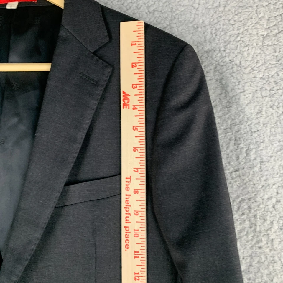 Bartorelli Napoli Sport Coat Mens 52 42R Wool Cashmere Dark Gray Blazer Italy - Image 3 of 4