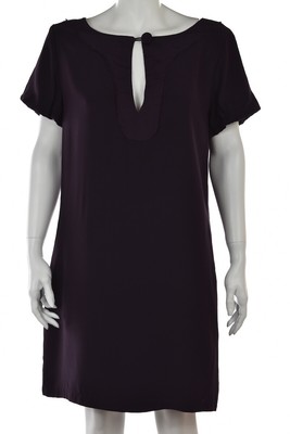 Laundry By Design Womens Dress Size 8 Plum Purple Shift Tunic Knee Length