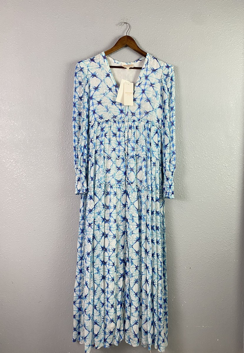 rococo sand blue dress Ocean Mini Dress – Retrofete main image 1