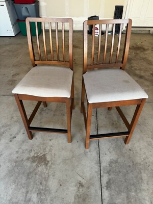 IKEA EKEDALEN Bar stool with backrest, Dark brown, Orrsta light