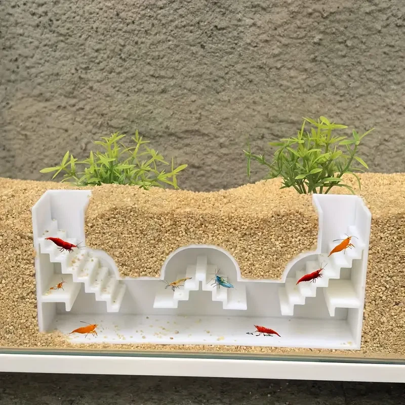 PLA S/L White Underground Corner Tunnel for Aquarium Cave for Aquatic Fish Tank - Image 4 of 4