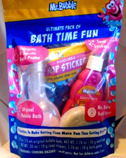 Mr. Bubble Ultimate Pack Of Bath Time Fun Set Bubble Bath Fizzer Potion NEW