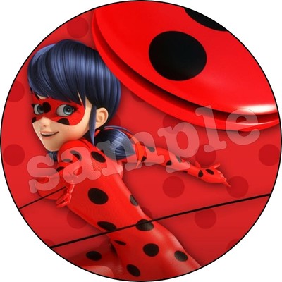 Miraculous Ladybug Decoration Gateau Disque Azyme Comestible Anniversaire Greeting Cards Party Supply Home Garden Other Gift Party Supplies