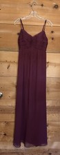 Anthropologie BHLDN Bridgett Maxi Dress Light Red Womens Size X-Small Chiffon