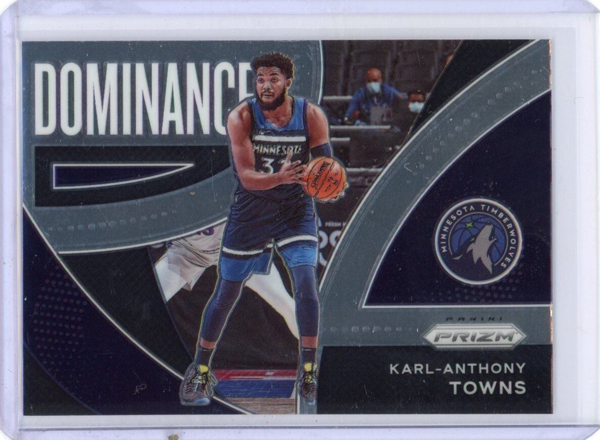 2021-22 Panini Prizm Karl-Anthony Towns Dominance Insert Minnesota Timberwolves