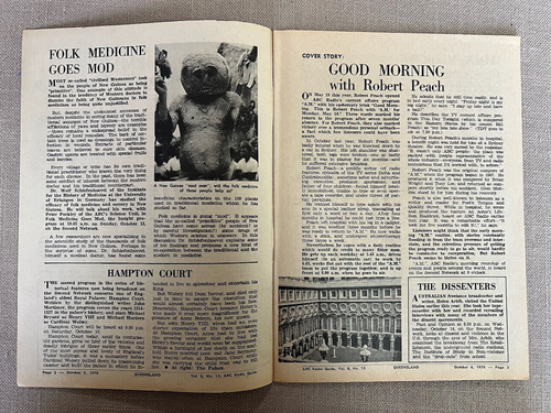 Vintage radio - rare collectable ABC Radio Guide Vol 8 No 13 - 6 Oct 1970 - Picture 2 of 3