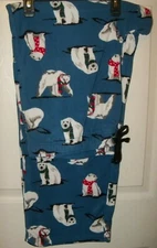 Croft & Barrow Polar Bear Blue Sleep Lounge Pajama PJ Pants Mens Large NWT  