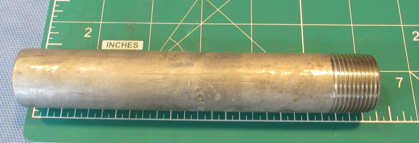 Lot of (7) Penn 3/4" x 6" Nipple Stainless Steel A312/304L Sch 80 PE x MNPT USA