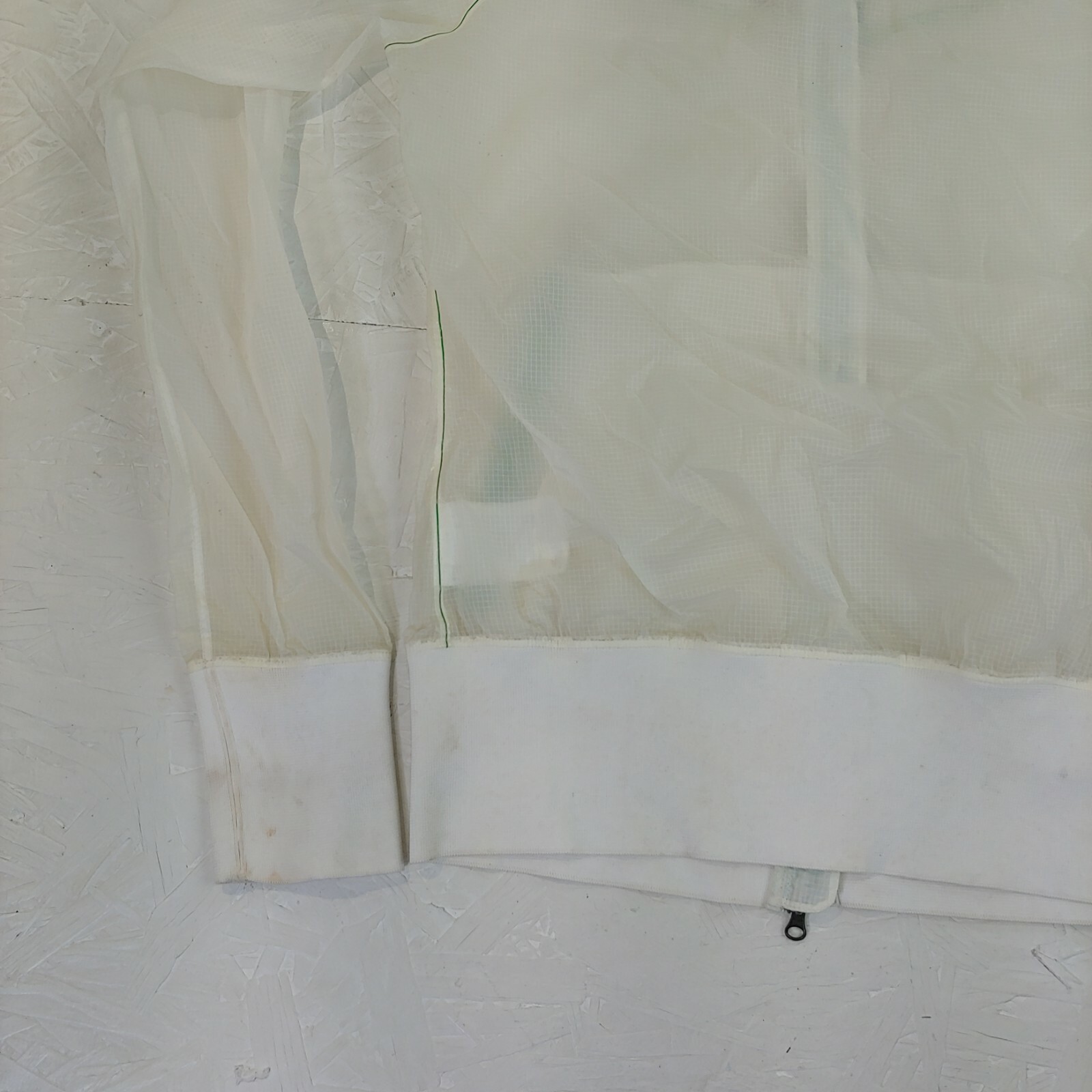 Nike Jacket transparent see-through zip up hooded rain coat running stains M image 10