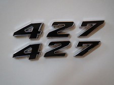 Chevrolet 427 Engine Id Fender Hood Scoop Quarter Panel Trunk Emblems - Black Chevrolet 427 Engine Id Fender Hood Scoop Quarter Panel Trunk Emblems - Black