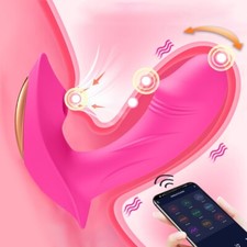 Vibrador Consolador Succionador De Cl toris Y Punto G De App Control Remoto