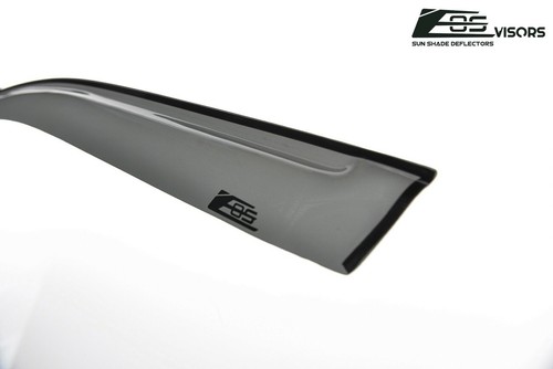 EOS Visors For 96-00 Honda Civic Sedan JDM SMOKE TINTED Side Window Deflectors - Bild 5 von 8