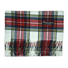 Mens Royal Stewart SCOTLAND 100% CASHMERE Scarf Winter Scarves Check Plaid Wool