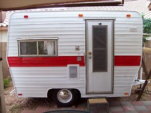 Details About Vintage 13 Ft Canned Ham Camper Trailer Plans Tear Drop Rv Teardrop Camp 3