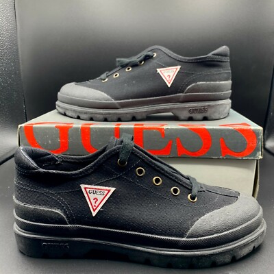 Vintage Black Guess FLATROCK Junior US 5 Low