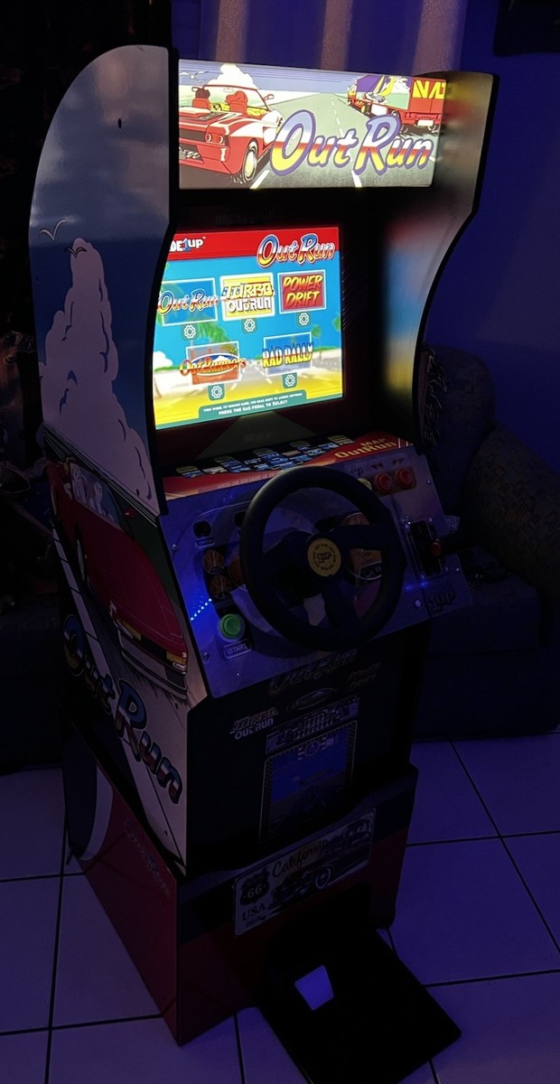 Arcade1Up OutRun Standup Arcade Machine with Riser WORKING GREAT