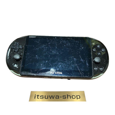 Sony Playstation PS Vita Khaki Black PCH-2000 ZA16 Console only PSV Slim Used