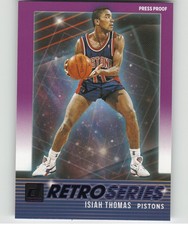 2021 Donruss Retro Series Isiah Thomas #10 Press Proof Purple
