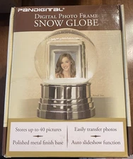 New Pandigital Digital Photo Frame 4.5” Snow Globe NIB