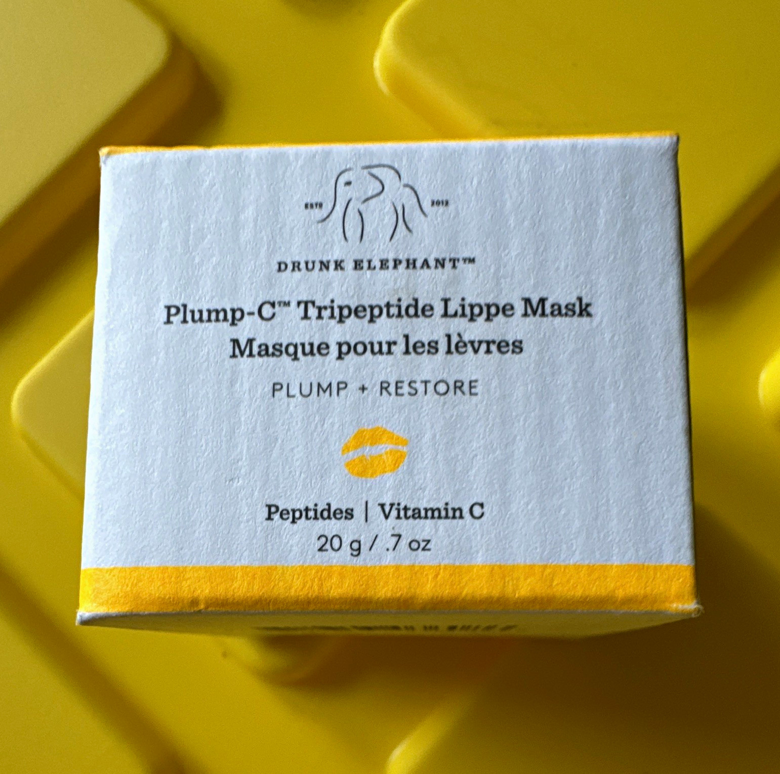 drunk elephant lip mask vitamin c Plump-C + Peptides 0.7 oz Fragrance-Free Elixir Light Lotion 500