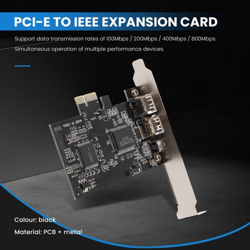 Carte PCI-E PCI Express FireWire, carte contrôleur IEEE 1394 avec Firewire8115 - Photo 2/9