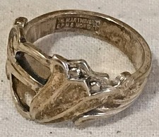 Vintage ring Norway TH Martinsen EP.NS Norway Tulip Size 6 0161 D2