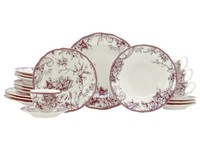 Creatable 24773 Serie Adelaide Rot Kombiservice 20-Tlg. Geschirrset 4 Personen