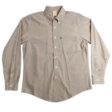 Brooks Brothers Shirt Mens Large Blue Check Slim Fit Long Sleeve Button Down 346