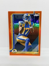 DAVANTE ADAMS 2025 Topps Chrome True Orange Refractor 25/25 Los Angeles Rams 165
