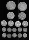 Silver $5. Dollars Face Morgan Peace Franklin Kennedy Mercury Roosevelt