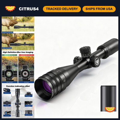 4-16x44 Rifle Scope SFP, RGB Illuminated Reticle, Adjustable Parallax, Locking T