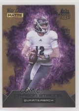2022 Wild Card MATTE Rookie Heat Gold - Purple Flames 1/100 Carson Strong 01wi. rookie card picture