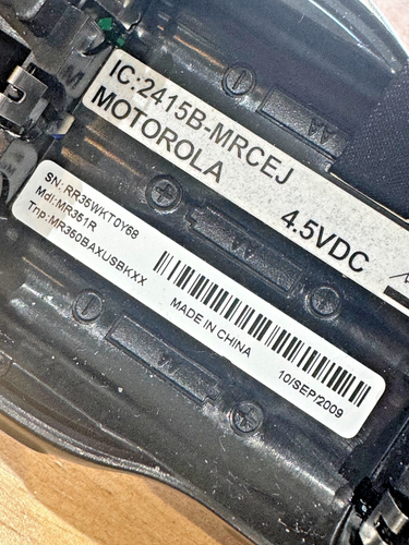 (1) Motorola MR351R Walkie Talkie 35-Mile Range Two-Way Radio TESTED - mr350 - Picture 5 of 6