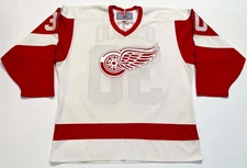 CCM Detroit Red Wings CHRIS OSGOOD #30 NHL Hockey Jersey Men L White Canada Sewn