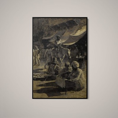 Edwin Lord Weeks - Street Life - Art Print on Paper or Canvas