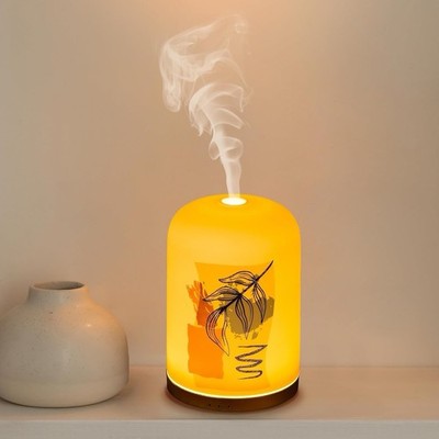 Ceramic Essential Oil Diffuser 110ml, Timer Auto-Off, Quiet Ultrasonic Mist