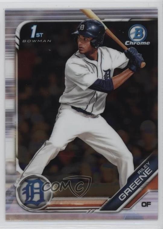 2019 Bowman Draft Chrome Riley Greene (Batting) #BDC-50 08t3