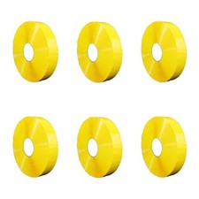 6 Rolls 1.88" x 1500 Yards Yellow Machine Length Carton Sealing Tape 2 Mil
