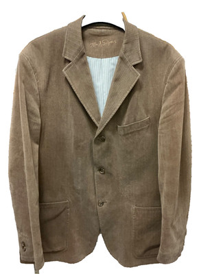 Tom Sayers Brown Jacket   Size R42, Cotton Blend, Collared, Casual