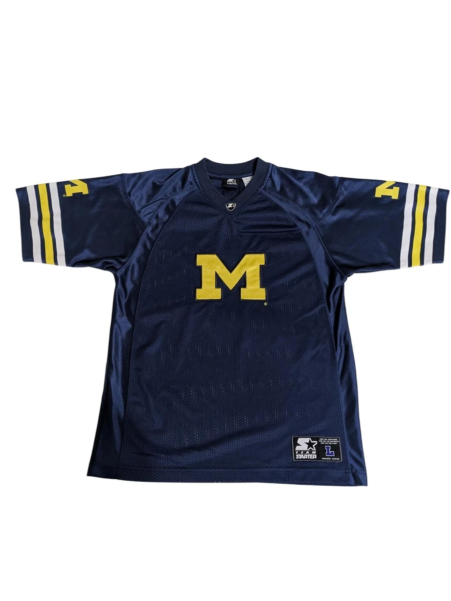 Maillot De Basket Vintage Starter Michigan Wolverines XL 14-16 - Bleu