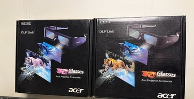 Acer 3D-Brille mit DLP Link, Set 2 Stück, Farbe Schwarz/Weiß