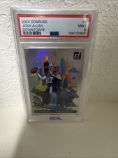 2024 Panini Donruss Downtown! Josh Allen #2 PSA 9 Buffalo Bills Insert