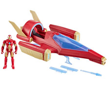 Avengers Epic Hero Series Iron Man Repulsor Blast Battle Jet figure and vehicle