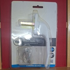 Yale White Aluminium Left-handed Window handle (L)167mm