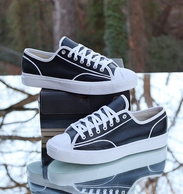 Converse Jack Purcell Ox Black White Men's Size 9 Custom 164225C