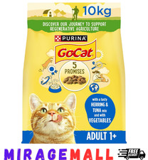 Go-Cat Herring and Tuna Dry Cat Food 10kg 2.50 per kilo
